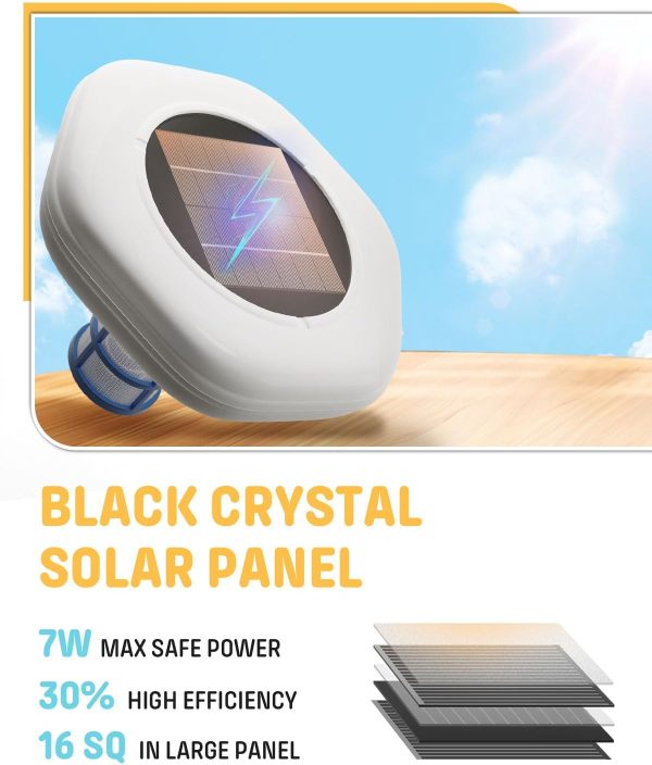 Fehokinch Solar Pool Cleaner Set High Efficiency Universal-3