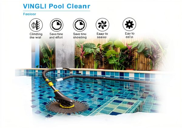 VINGLI Suction Pool Cleaner Automatic Wall Climb Efficient-6