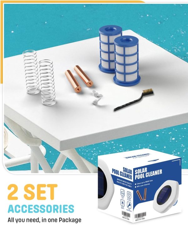 Fehokinch Solar Pool Cleaner Set High Efficiency Universal-2