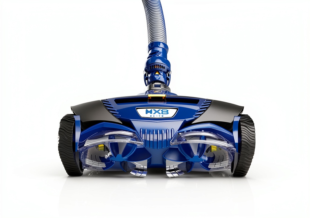 Zodiac MX8 Elite pool cleaner in action on a pool floor