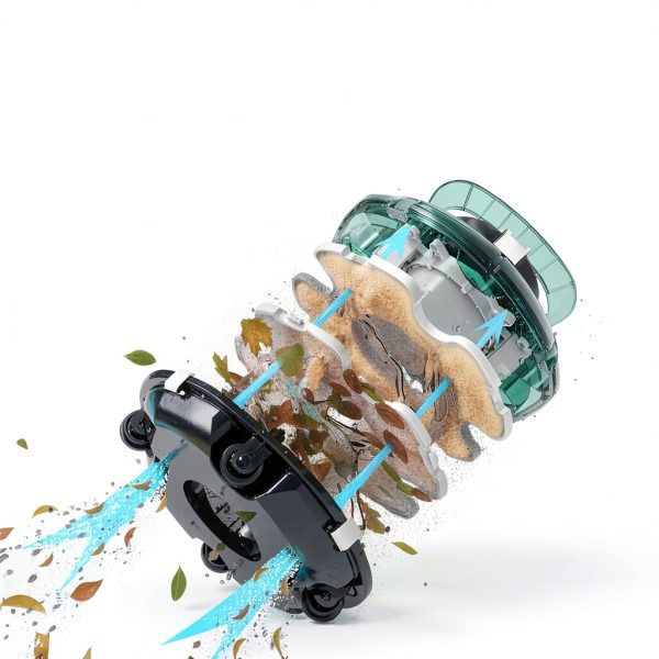 WINNY Cordless Robotic Pool Cleaner Dual Filtration-1