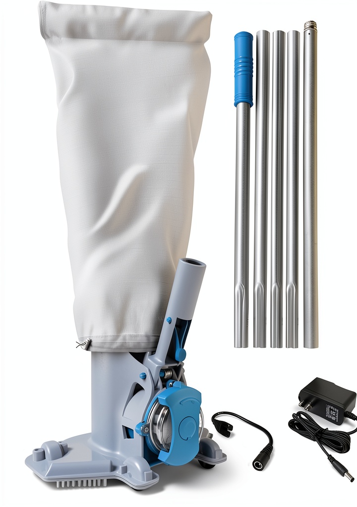 'Kokido EV40 pool vacuum in use cleaning a swimming pool'