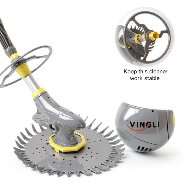 VINGLI Suction Pool Cleaner Automatic Wall Climb Efficient-5