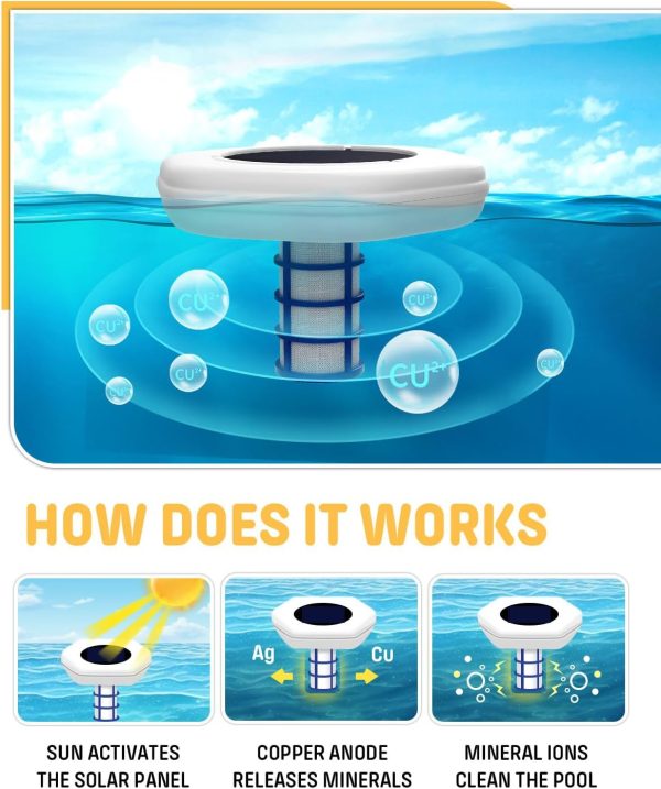 Fehokinch Solar Pool Cleaner Set High Efficiency Universal-4