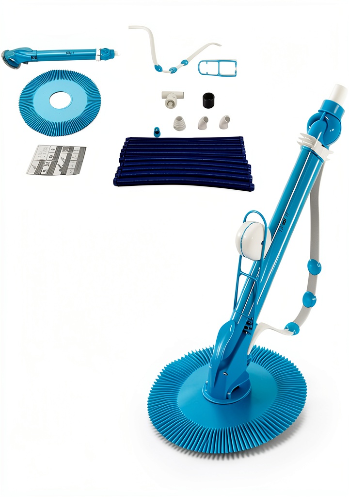 GODECOR suction pool cleaner in a swimming pool