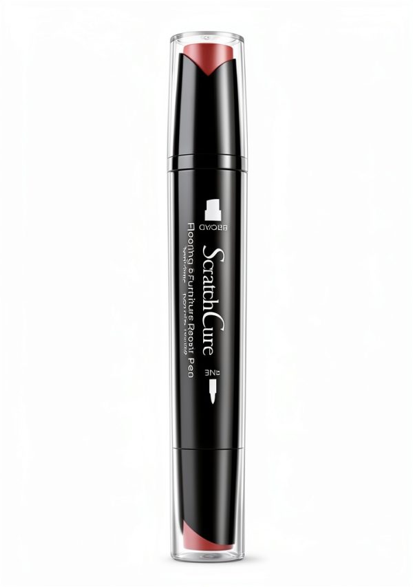 CalFlor PE49405CF ScratchCure 3 Shade Double Tipped Repair Pen for Use on Wood, Laminate, Flooring & Furniture, Mahogany-0