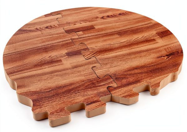 Greatmats Wood Grain Foam Tiles Reversible 1/2 in. x 2x2 Ft. 15 Pack (Dark Wood/Tan)-7