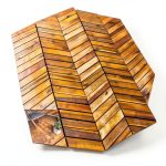 Interlocking Deck Tiles Herringbone Acacia Flooring Majestick Goods-0